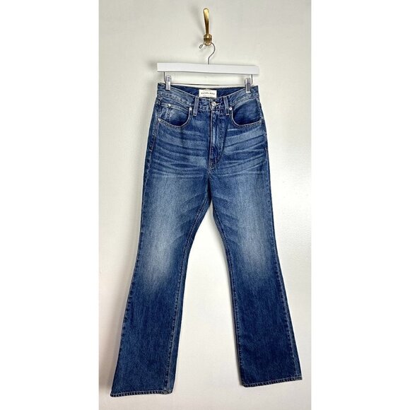 SLVRLAKE Charlotte High-Rise Boot-Cut Jeans in Wash Tucson Size US 27 - Picture 6 of 15